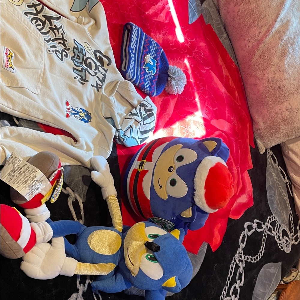 Sonic the Hedgehog Plush Duo - Blue & Red Holiday Plush